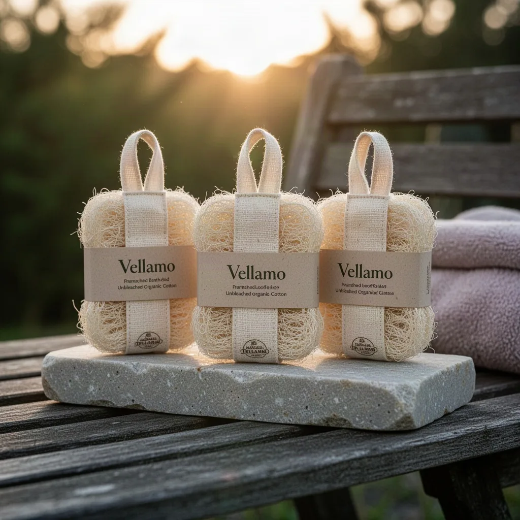 Vellamo Raw Loofah Bath Buffer Set